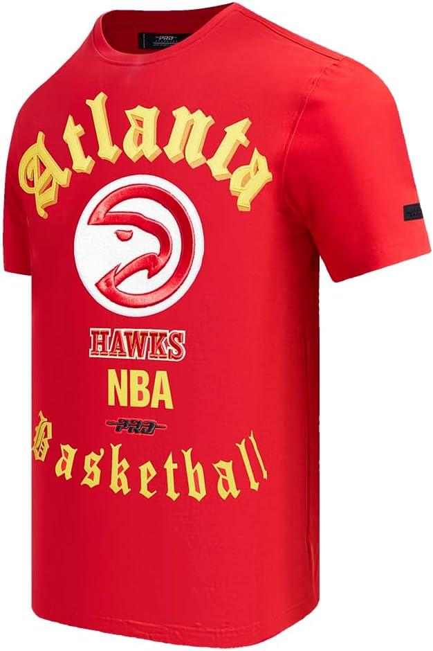 imagePro Standard Mens NBA Old English Cotton Short Sleeve TeeRed