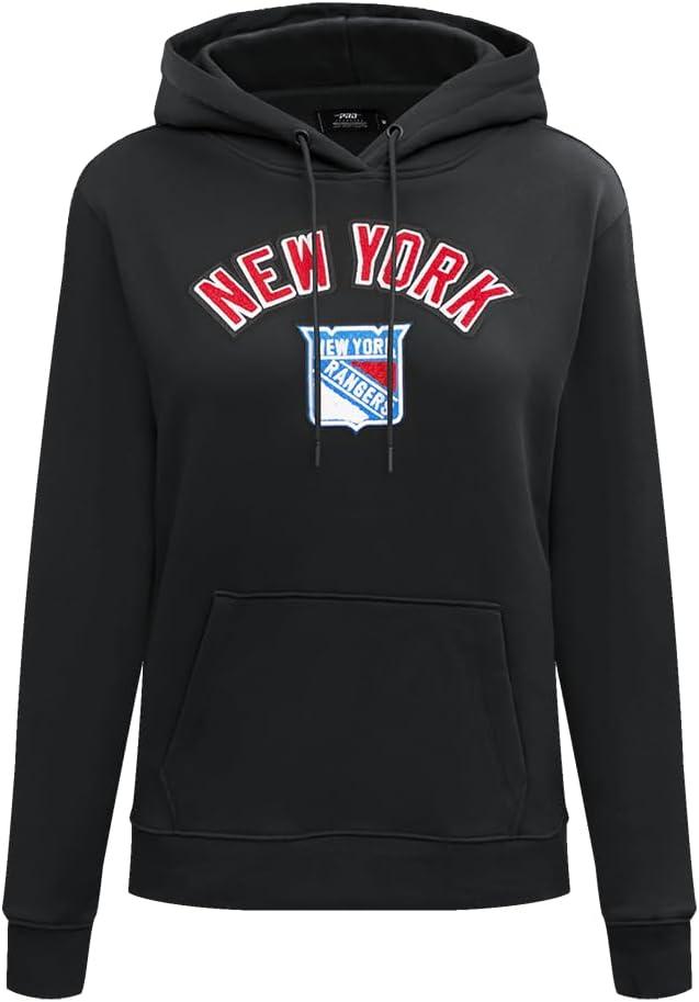 imagePro Standard NHL womens Womens Nhl Classic Chenille Brushed Back French Terry Pull Over HoodieBlack