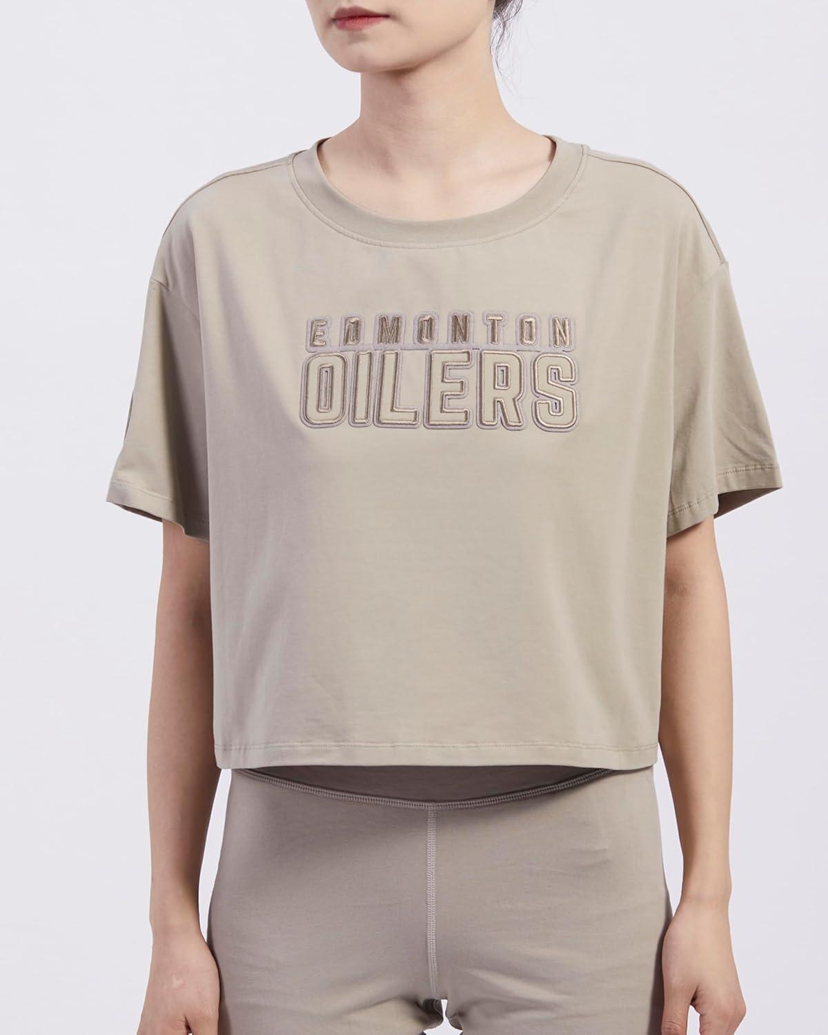 imagePro Standard Womens NHL Neutral Cotton Short Sleeve Boxy TeeTaupe