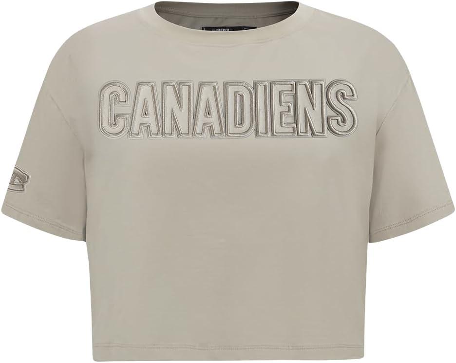 imagePro Standard Womens NHL Neutral Cotton Short Sleeve Boxy TeeTaupe