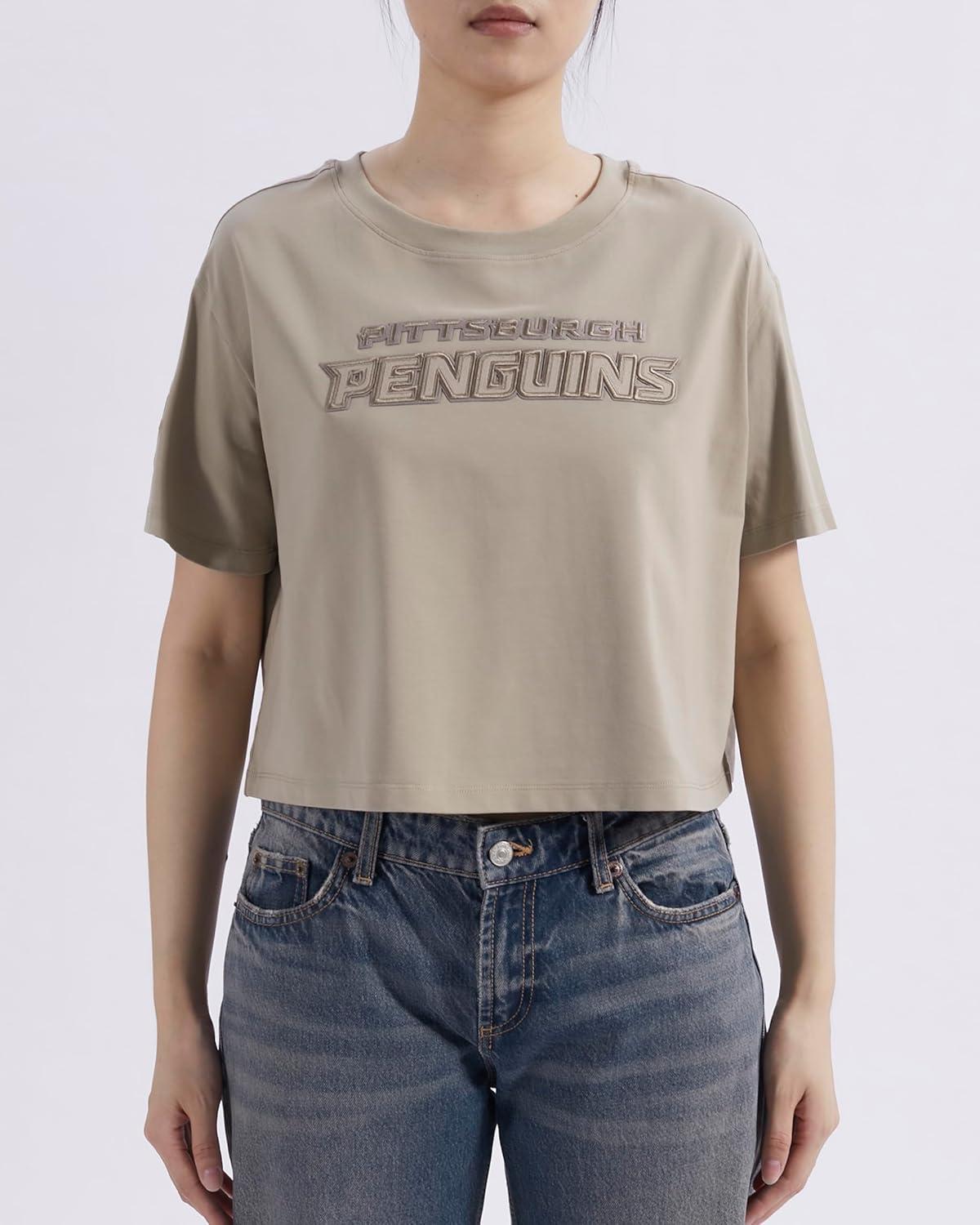 imagePro Standard Womens NHL Neutral Cotton Short Sleeve Boxy TeeTaupe