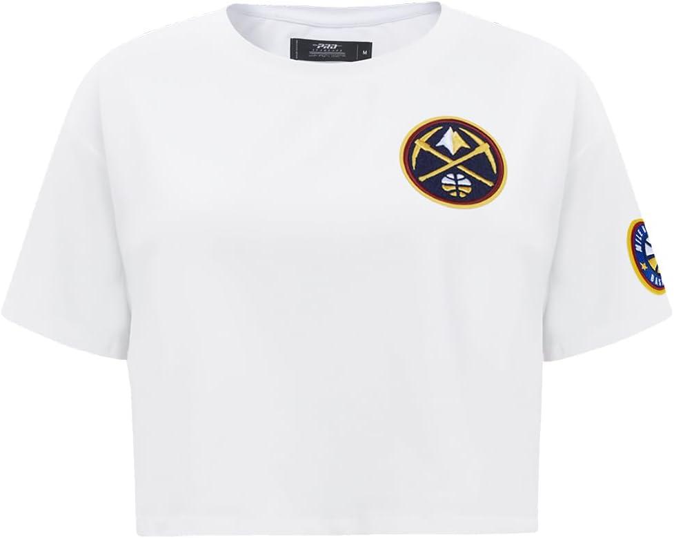 imageWomens NBA Classic Chenille Cotton Short Sleeve Boxy TeeWhite