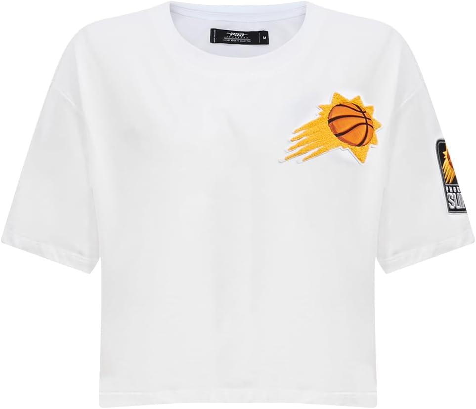 imageWomens NBA Classic Chenille Cotton Short Sleeve Boxy TeeWhite