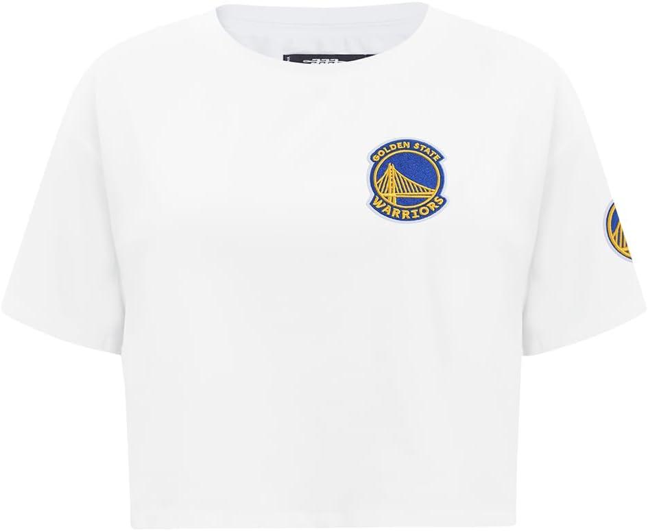 imageWomens NBA Classic Chenille Cotton Short Sleeve Boxy TeeWhite