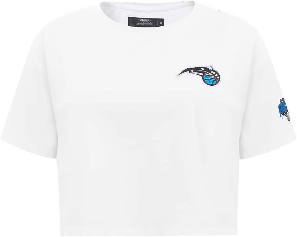 imageWomens NBA Classic Chenille Cotton Short Sleeve Boxy TeeWhite