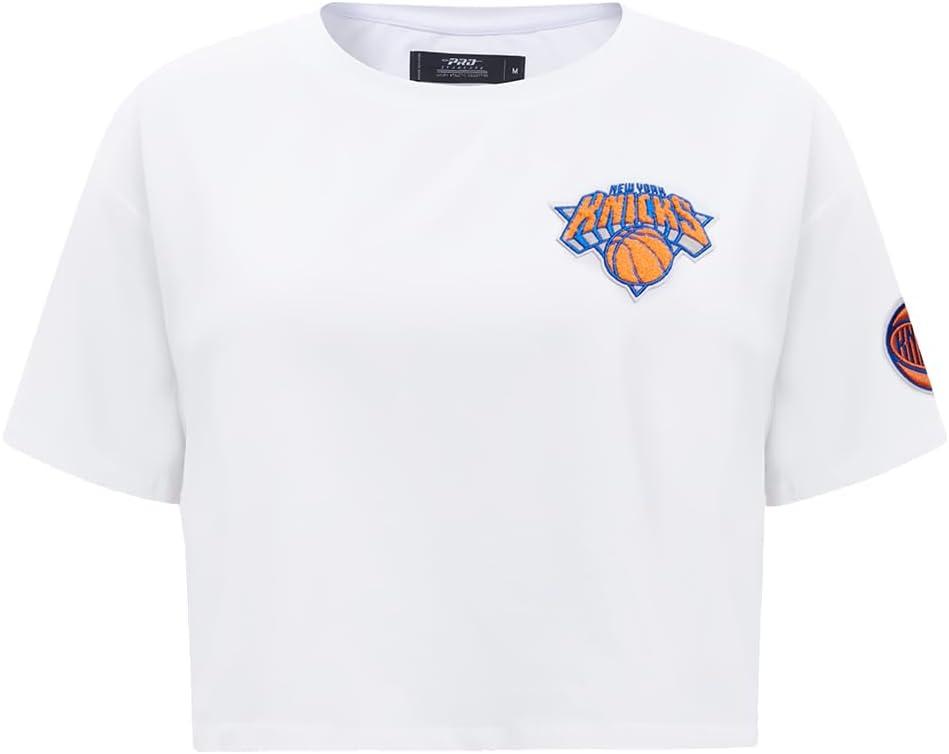 imageWomens NBA Classic Chenille Cotton Short Sleeve Boxy TeeWhite