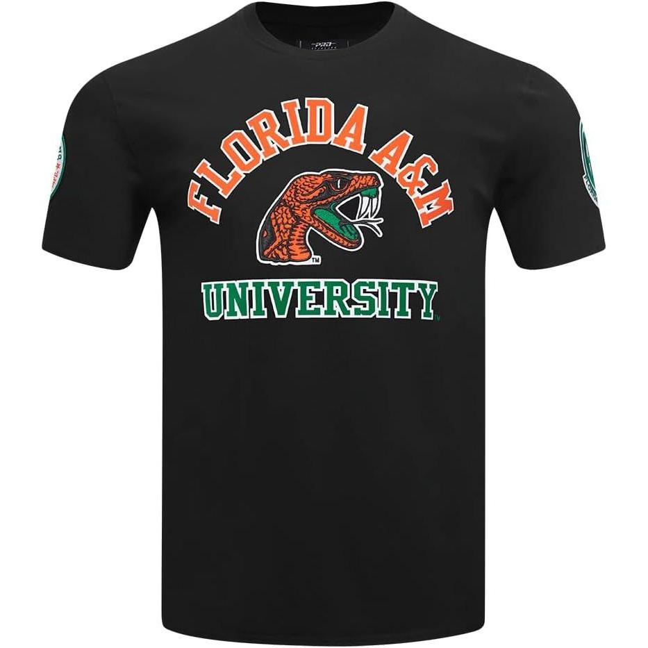 imagePro Standard Mens Florida AampampM University Classic Chenille Short Sleeve Tee Black S