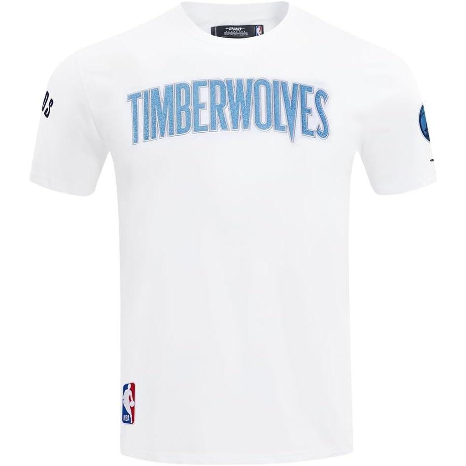imagePro Standard NBA Mens Mens NBA Minnesota Timberwolves Classic Player Cotton Short Sleeve TeeWhite