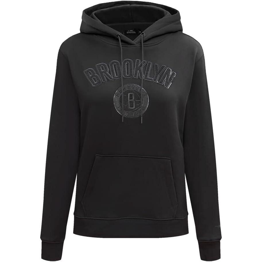 imagePro Standard NBA womens Womens Nba Classic Triple Black Brushed Back French Terry Pull Over HoodieTriple Black