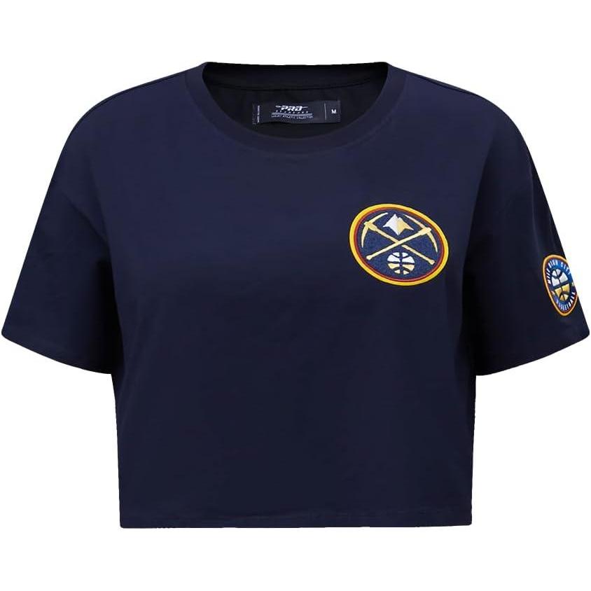 imageWomens NBA Classic Chenille Cotton Short Sleeve Boxy TeeMidnight Navy