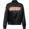 Pro Standard NBA womens Womens Nba Classic Chenille Satin Jacket(Black)