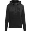 Pro Standard NBA womens Womens Nba Classic Triple Black Brushed Back French Terry Pull Over Hoodie(Triple Black)