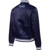 Pro Standard Womens NFL Tennessee Titans Script Tail Satin Jacket Midnight Navy L