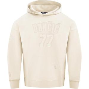 Pro Standard Mens NBA Los Angeles Lakers Luka Doncic #77 Neutral Player Pull Over Hoodie Eggshell Xl