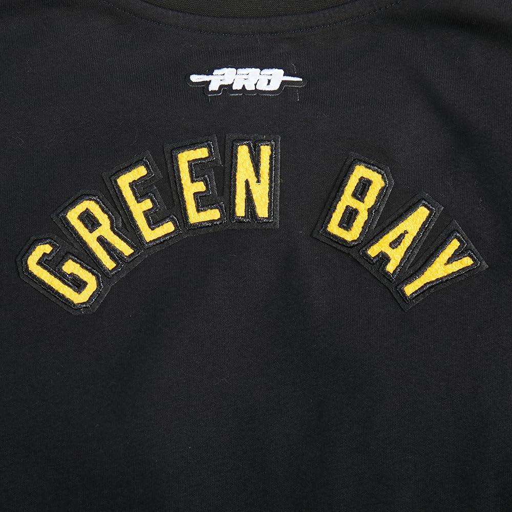 imagePro Standard Big Girls NFL Green Bay Packers Classic Essentials Short Sleeve Boxy Tee Black XL