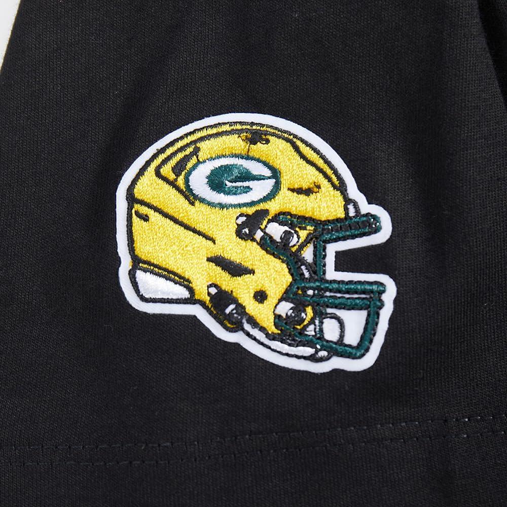 imagePro Standard Big Girls NFL Green Bay Packers Classic Essentials Short Sleeve Boxy Tee Black XL