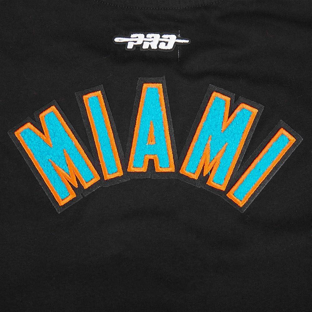 imagePro Standard Big Girls NFL Miami Dolphins Classic Essentials Short Sleeve Boxy Tee Black S