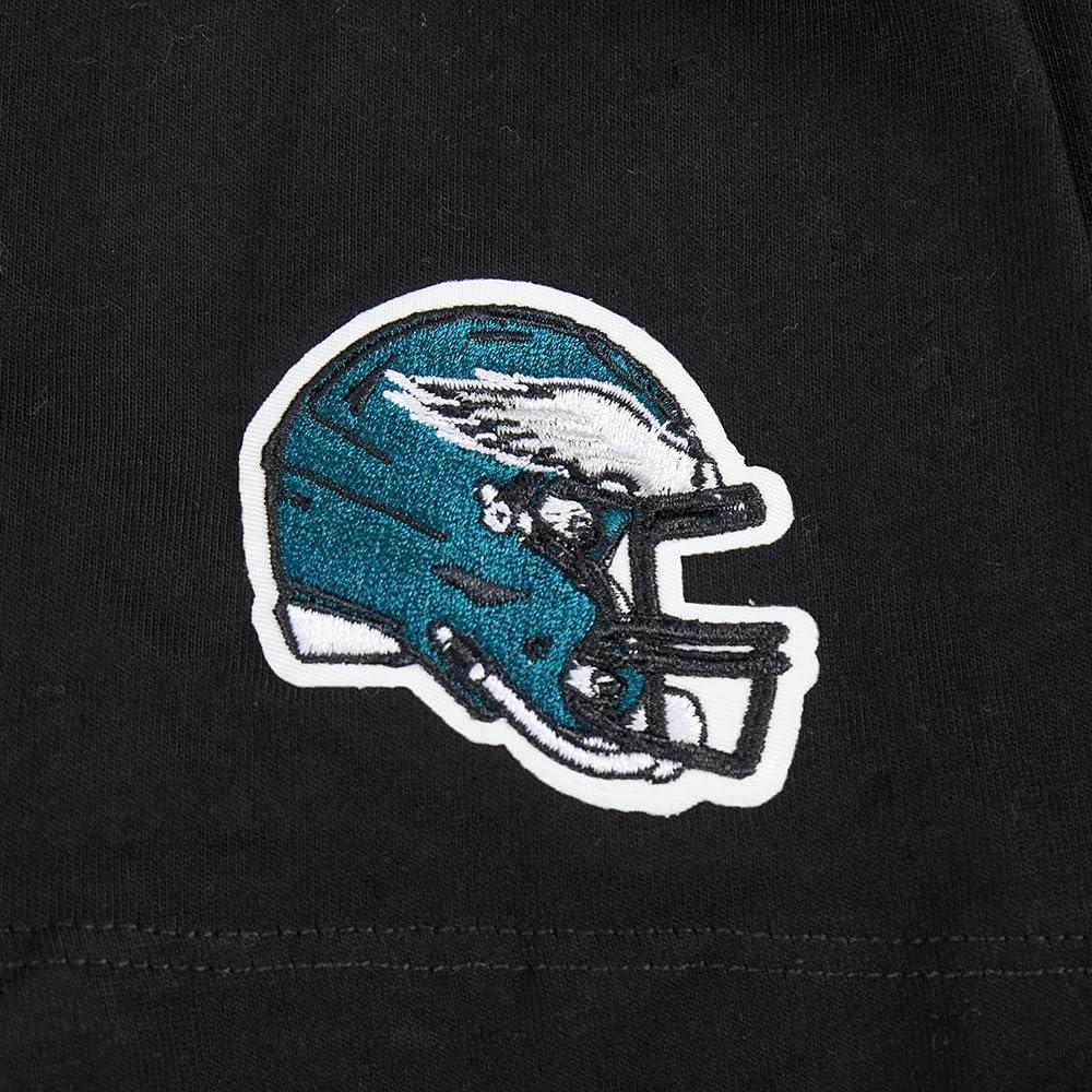 imagePro Standard Big Girls NFL Philadelphia Eagles Classic Essentials Short Sleeve Boxy Tee Black S