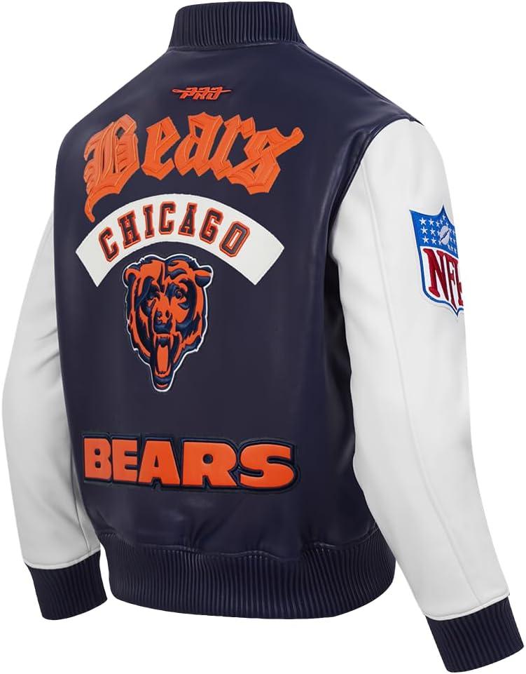 imagePro Standard Mens NFL Best of JacketMidnight NavyWhite