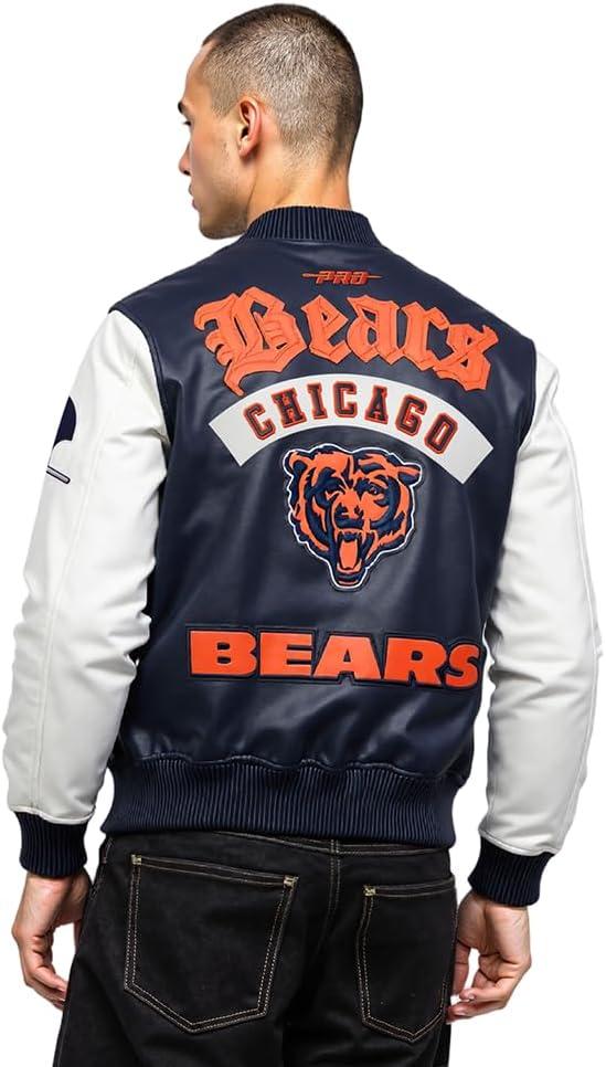 imagePro Standard Mens NFL Best of JacketMidnight NavyWhite
