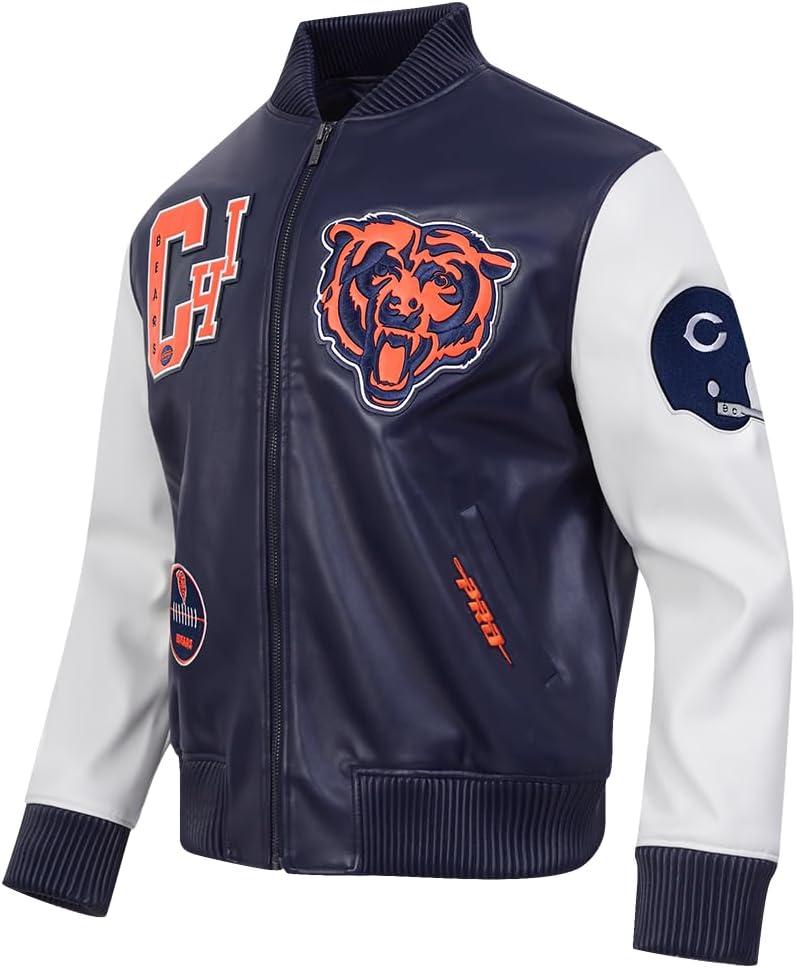 imagePro Standard Mens NFL Best of JacketMidnight NavyWhite