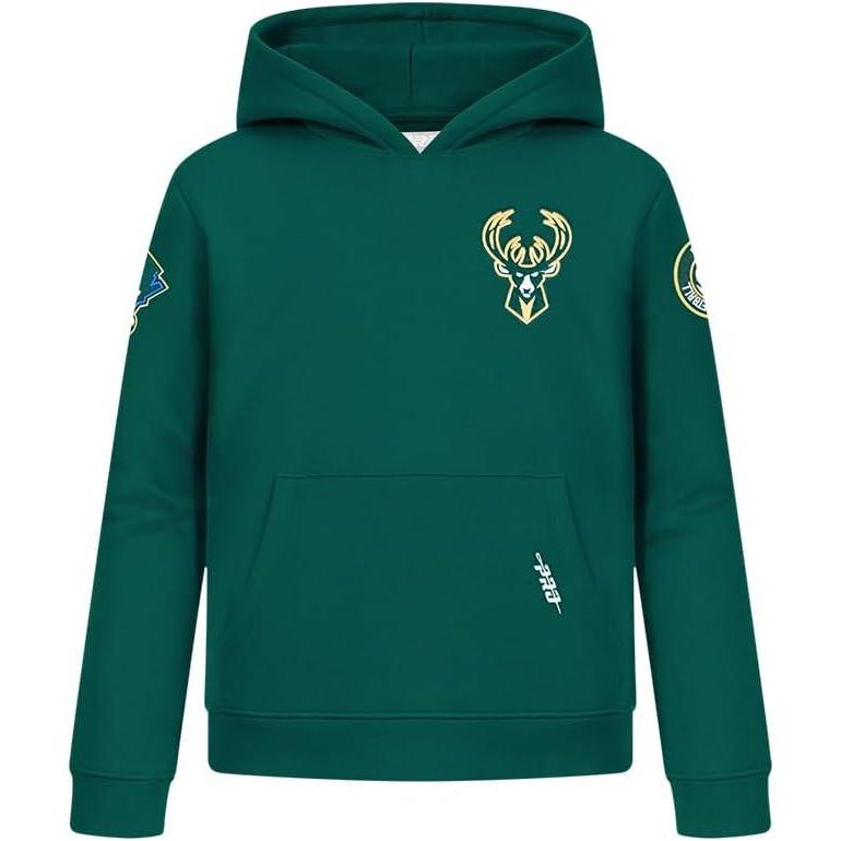 imagePro Standard Big Boys NBA Classic Chenille Fleece Pull Over HoodieForest Green