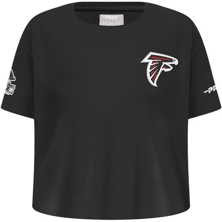 imagePro Standard Big Girls NFL Atlanta Falcons Classic Essentials Short Sleeve Boxy Tee Black XL