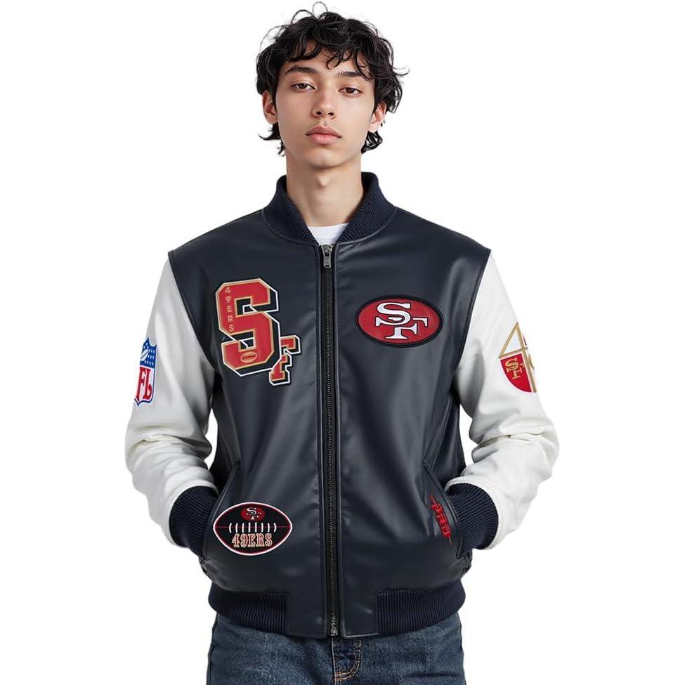 imagePro Standard Mens NFL Best of JacketBlackWhite