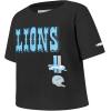 Pro Standard Big Girls NFL Detroit Lions Retro Classics Short Sleeve Boxy Tee Black M