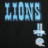 Pro Standard Big Girls NFL Detroit Lions Retro Classics Short Sleeve Boxy Tee Black M
