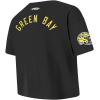 Pro Standard Big Girls NFL Green Bay Packers Classic Essentials Short Sleeve Boxy Tee Black XL