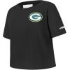 Pro Standard Big Girls NFL Green Bay Packers Classic Essentials Short Sleeve Boxy Tee Black XL