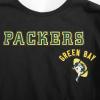 Pro Standard Big Girls NFL Green Bay Packers Retro Classics Short Sleeve Boxy Tee Black L