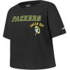 Pro Standard Big Girls NFL Green Bay Packers Retro Classics Short Sleeve Boxy Tee Black L