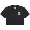 Pro Standard Big Girls NFL Miami Dolphins Classic Essentials Short Sleeve Boxy Tee Black S