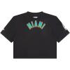 Pro Standard Big Girls NFL Miami Dolphins Classic Essentials Short Sleeve Boxy Tee Black S