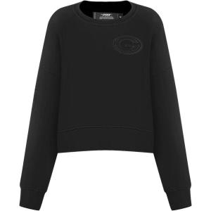 Pro Standard Womens NFL Green Bay Packers Neutral Crewneck Sweatshirt Black L