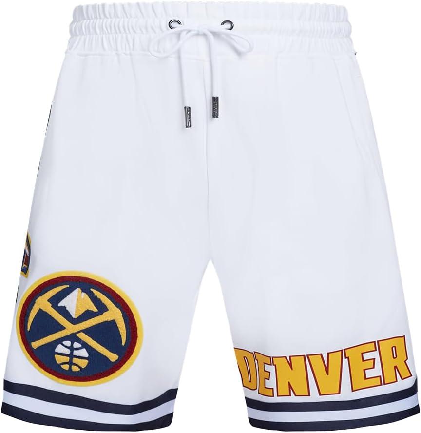 imagePRO STANDARD Mens NBA Denver Nuggets Classic Chenille Athletic Short White S