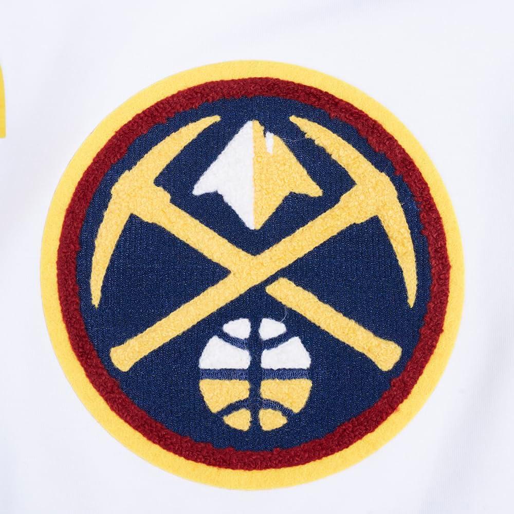 imagePRO STANDARD Mens NBA Denver Nuggets Classic Chenille Athletic Short White S