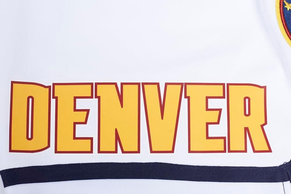 imagePRO STANDARD Mens NBA Denver Nuggets Classic Chenille Athletic Short White S