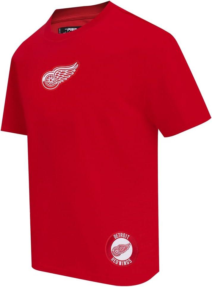 imagePro Standard Mens Mens NHL Wingspan Cotton Short Sleeve TeeRed
