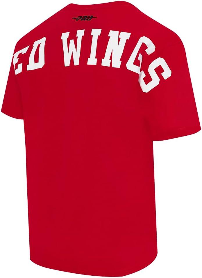 imagePro Standard Mens Mens NHL Wingspan Cotton Short Sleeve TeeRed