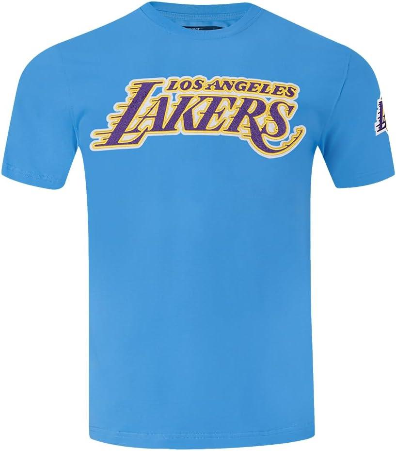 imagePro Standard NBA Mens Mens NBA Classic Chenille Cotton Short Sleeve TeePrimary Team Color