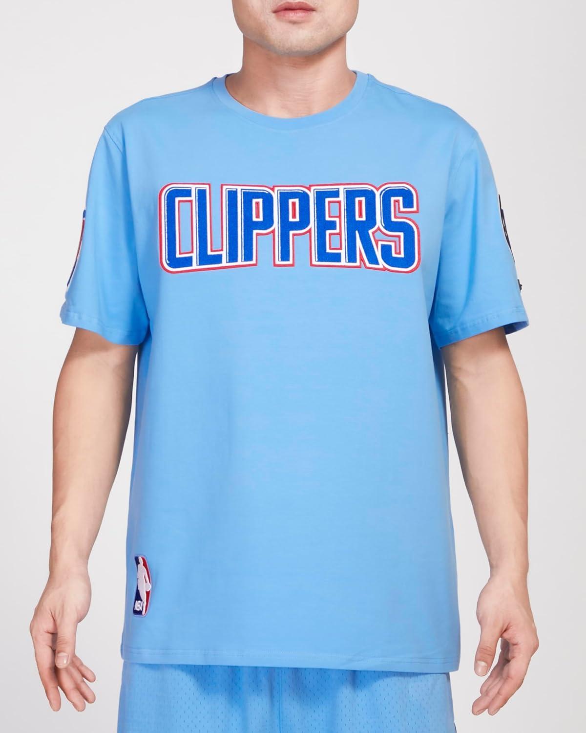 imagePro Standard NBA Mens Mens NBA Classic Chenille Cotton Short Sleeve TeePrimary Team Color