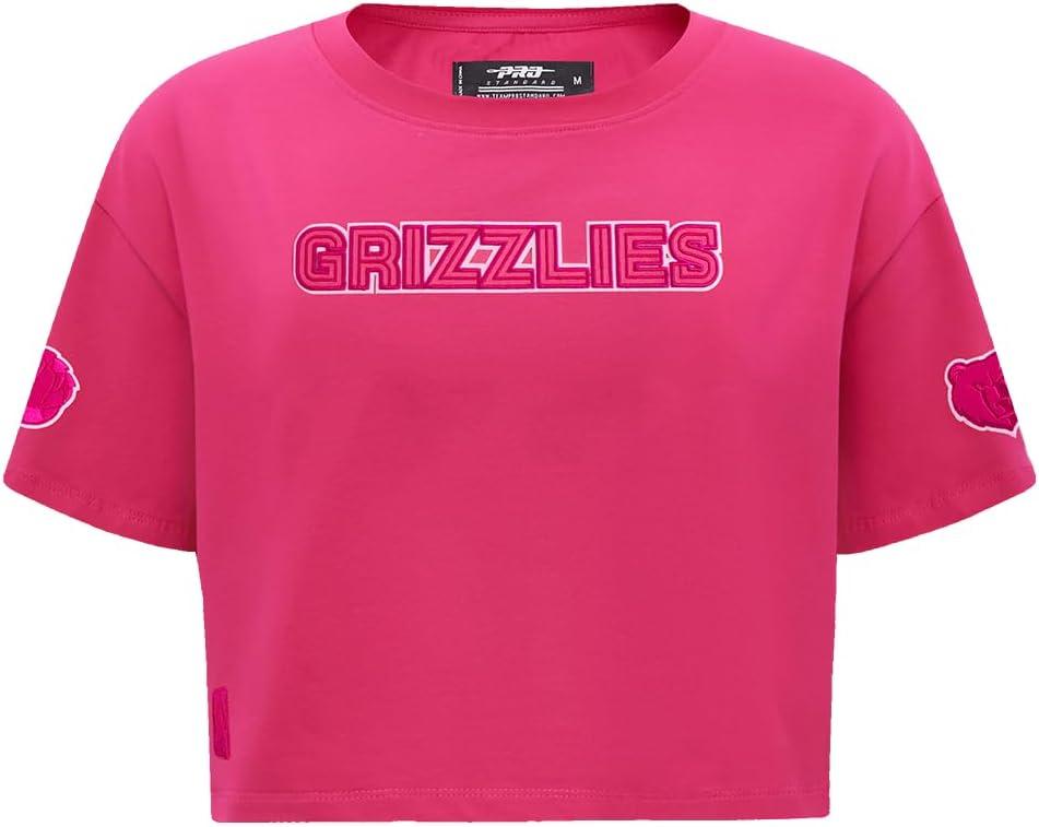 imagePro Standard NBA Womens Womens NBA Classic Triple Pink Cotton Short Sleeve Boxy TeeBeetroot Purple