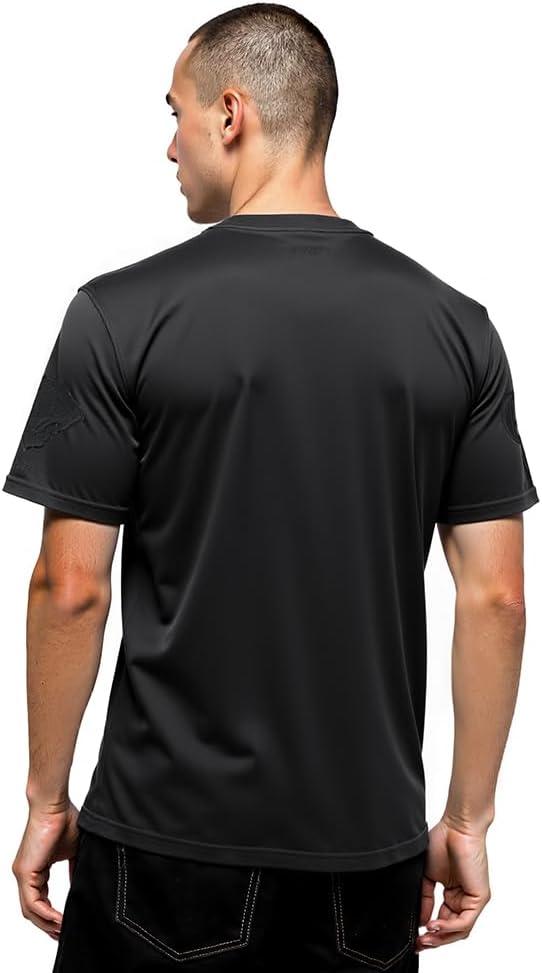imagePro Standard NCAA Mens Mens College Classic Triple Black Cotton Short Sleeve TeeBlack