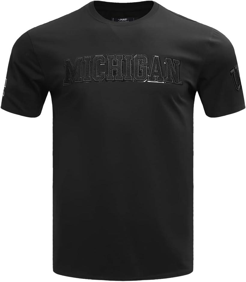 imagePro Standard NCAA Mens Mens College Classic Triple Black Cotton Short Sleeve TeeBlack