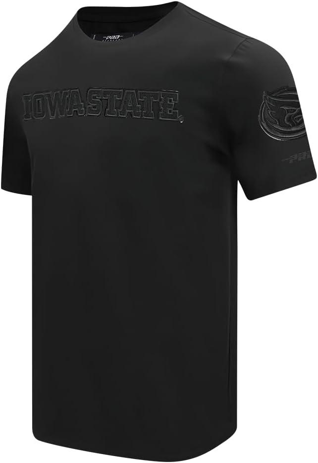 imagePro Standard NCAA Mens Mens College Classic Triple Black Cotton Short Sleeve TeeBlack