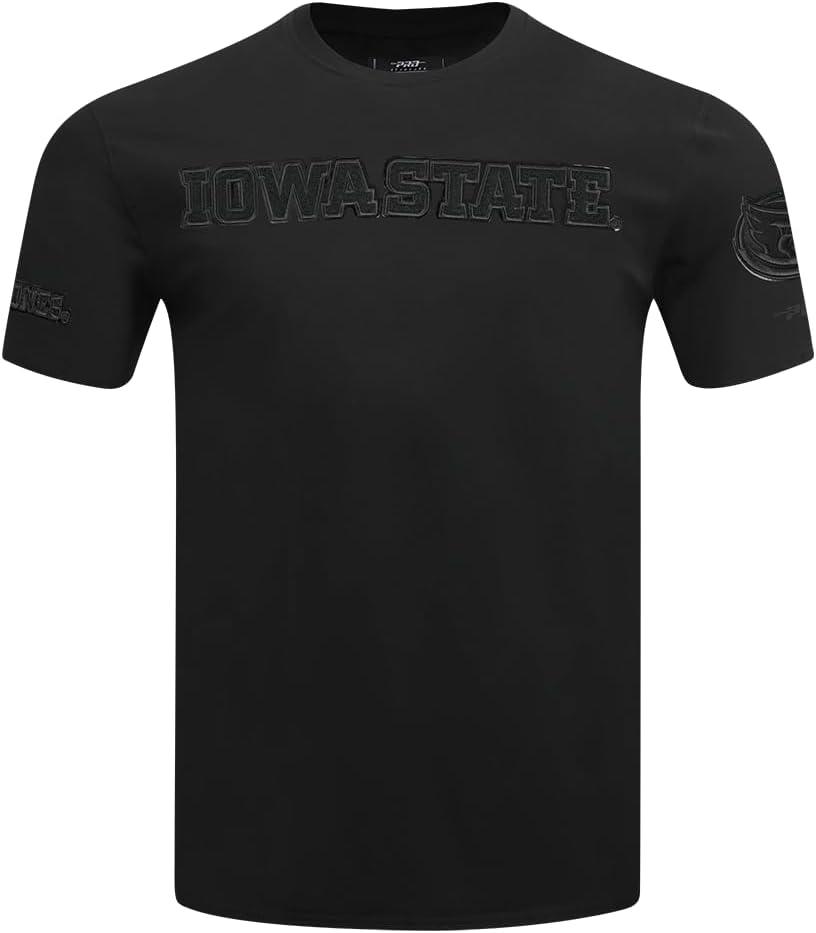 imagePro Standard NCAA Mens Mens College Classic Triple Black Cotton Short Sleeve TeeBlack