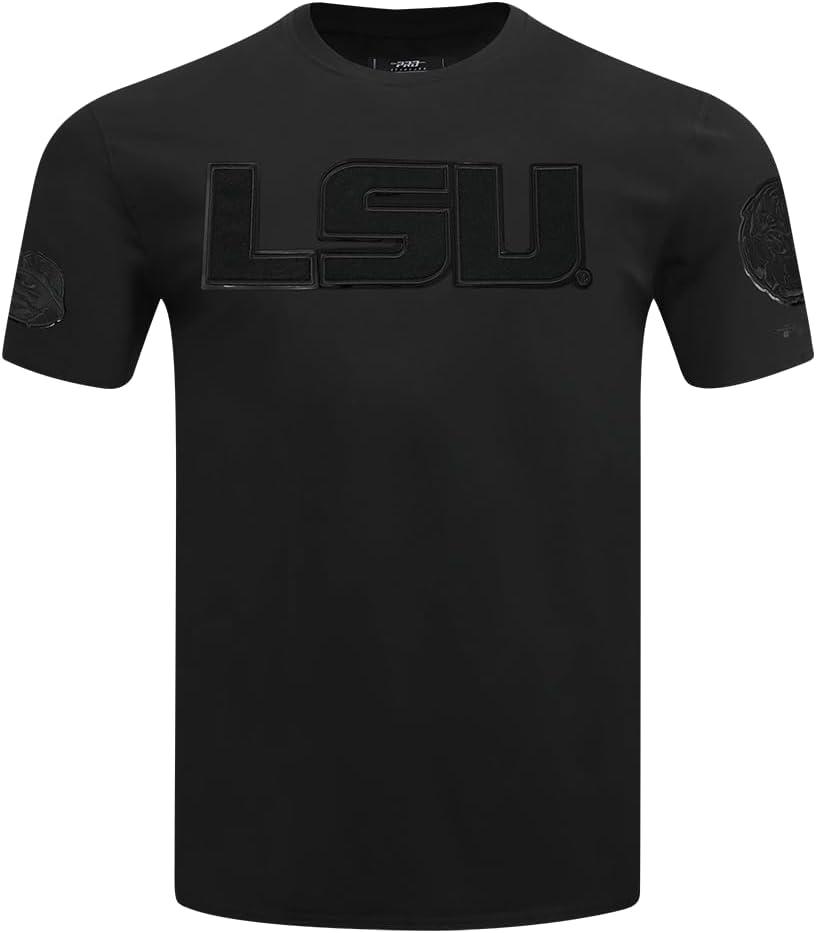 imagePro Standard NCAA Mens Mens College Classic Triple Black Cotton Short Sleeve TeeBlack